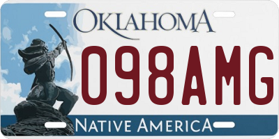 OK license plate 098AMG