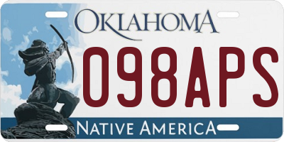 OK license plate 098APS