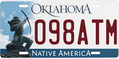 OK license plate 098ATM