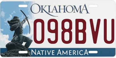 OK license plate 098BVU