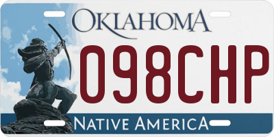 OK license plate 098CHP