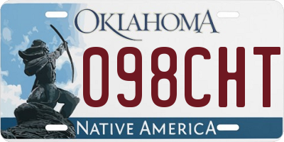 OK license plate 098CHT