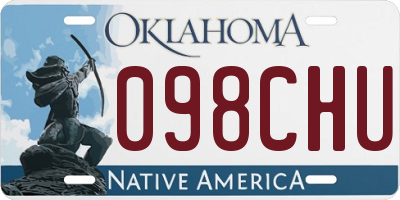OK license plate 098CHU