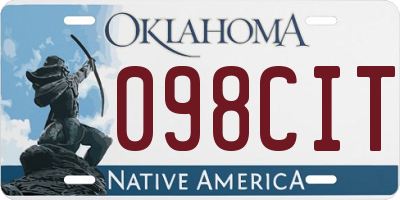 OK license plate 098CIT