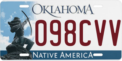 OK license plate 098CVV