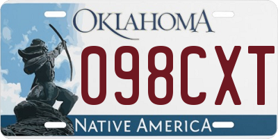 OK license plate 098CXT