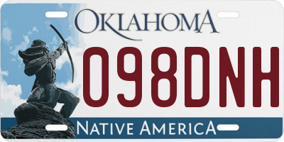 OK license plate 098DNH