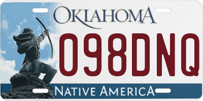 OK license plate 098DNQ