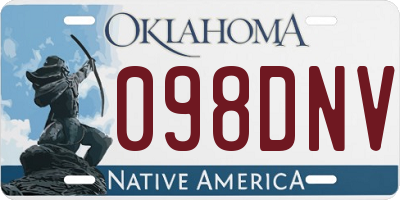 OK license plate 098DNV