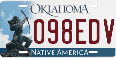 OK license plate 098EDV