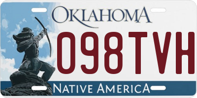 OK license plate 098TVH