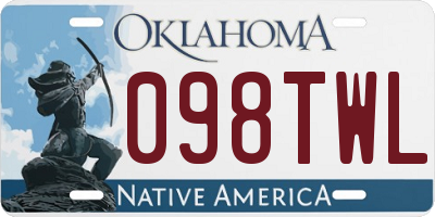 OK license plate 098TWL