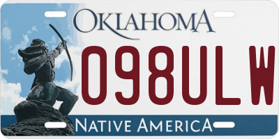 OK license plate 098ULW