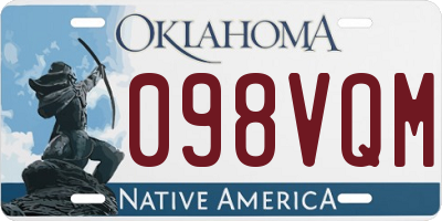 OK license plate 098VQM
