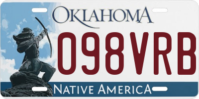 OK license plate 098VRB