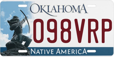 OK license plate 098VRP