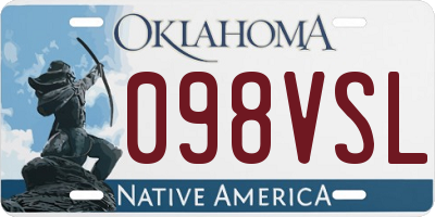 OK license plate 098VSL