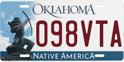 OK license plate 098VTA