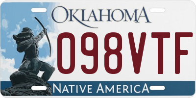 OK license plate 098VTF