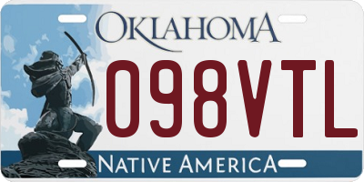OK license plate 098VTL