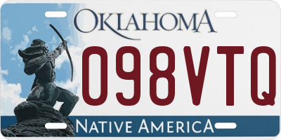 OK license plate 098VTQ
