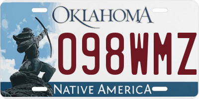 OK license plate 098WMZ