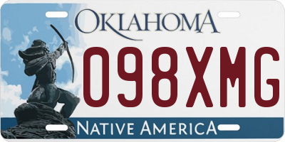 OK license plate 098XMG
