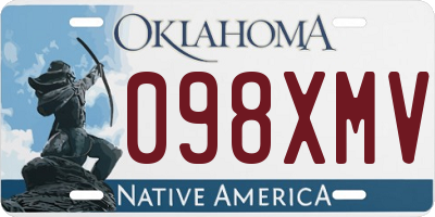 OK license plate 098XMV
