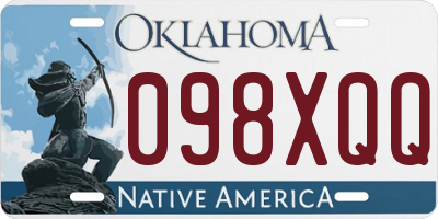 OK license plate 098XQQ
