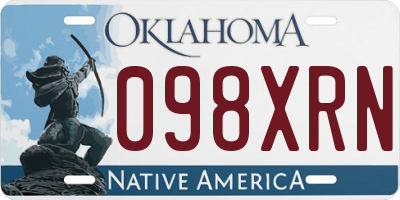 OK license plate 098XRN