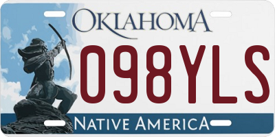 OK license plate 098YLS