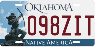 OK license plate 098ZIT