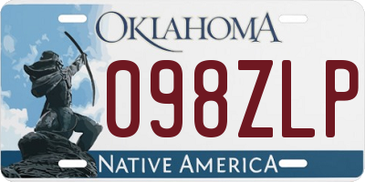 OK license plate 098ZLP