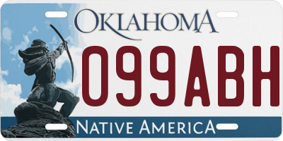 OK license plate 099ABH