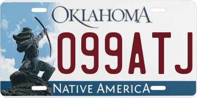 OK license plate 099ATJ
