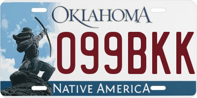 OK license plate 099BKK