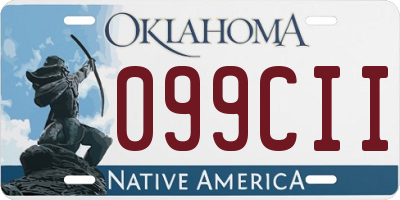 OK license plate 099CII