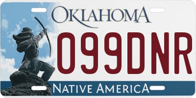 OK license plate 099DNR