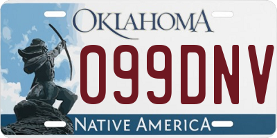 OK license plate 099DNV