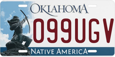 OK license plate 099UGV
