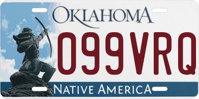OK license plate 099VRQ