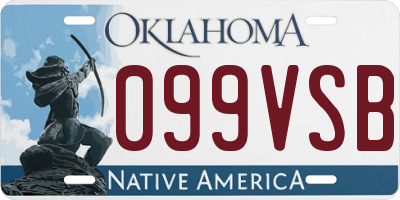 OK license plate 099VSB