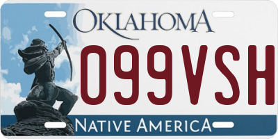 OK license plate 099VSH