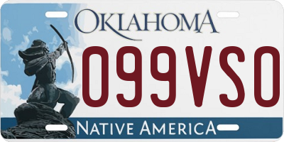 OK license plate 099VSO
