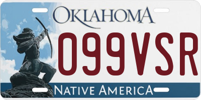 OK license plate 099VSR