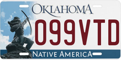 OK license plate 099VTD