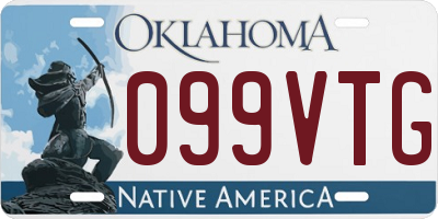 OK license plate 099VTG