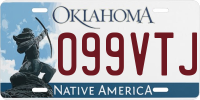 OK license plate 099VTJ