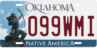 OK license plate 099WMI