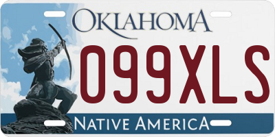 OK license plate 099XLS